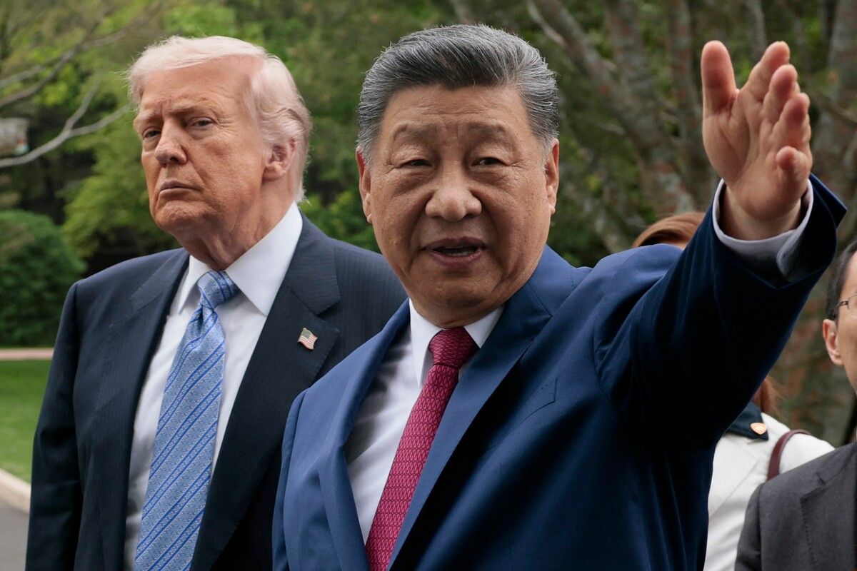 Chinas Präsident Xi Jinping (r.) und US-Präsident Donald Trump versuchten beim Staatsbesuch in der Hauptstadt Peking einen Neuanfang der Beziehungen zwischen China und den USA. AFP (5)