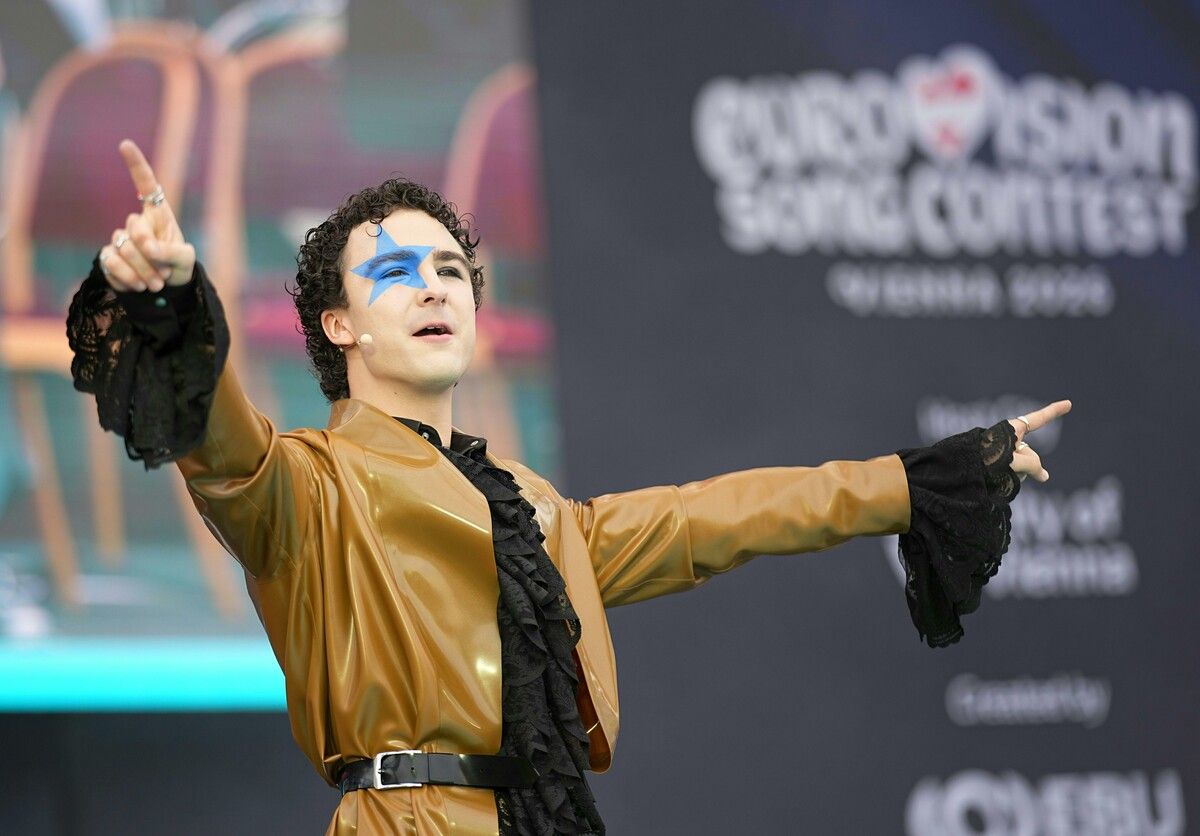 Cosmo möchte für Österreich zwölf Punkte holen. Beim Public Viewing in Dornbirn sorgen ehemalige ESC-Stars für Stimmung. ⇒APA