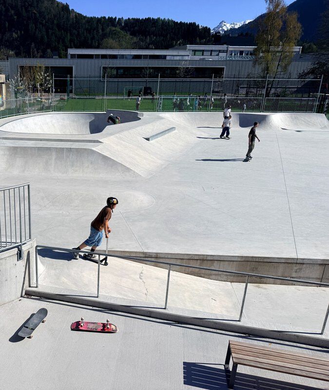 Der neue „spark7 Jugend- und Freizeitplatz“ in Bludenz wird bereits intensiv genutzt. ⇒Stadt Bludenz