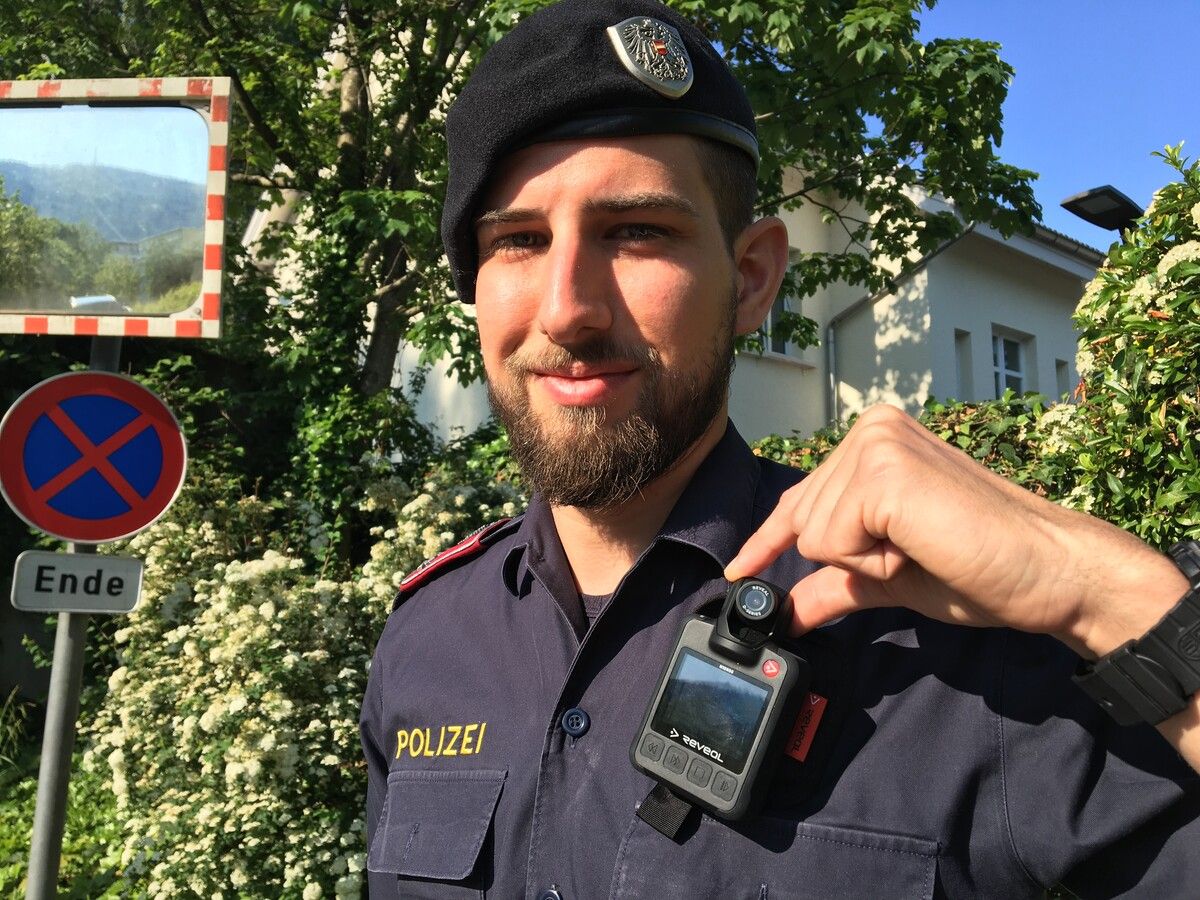 Die Einführung von Bodycams startet ab Juni schrittweise.⇒VN/rau