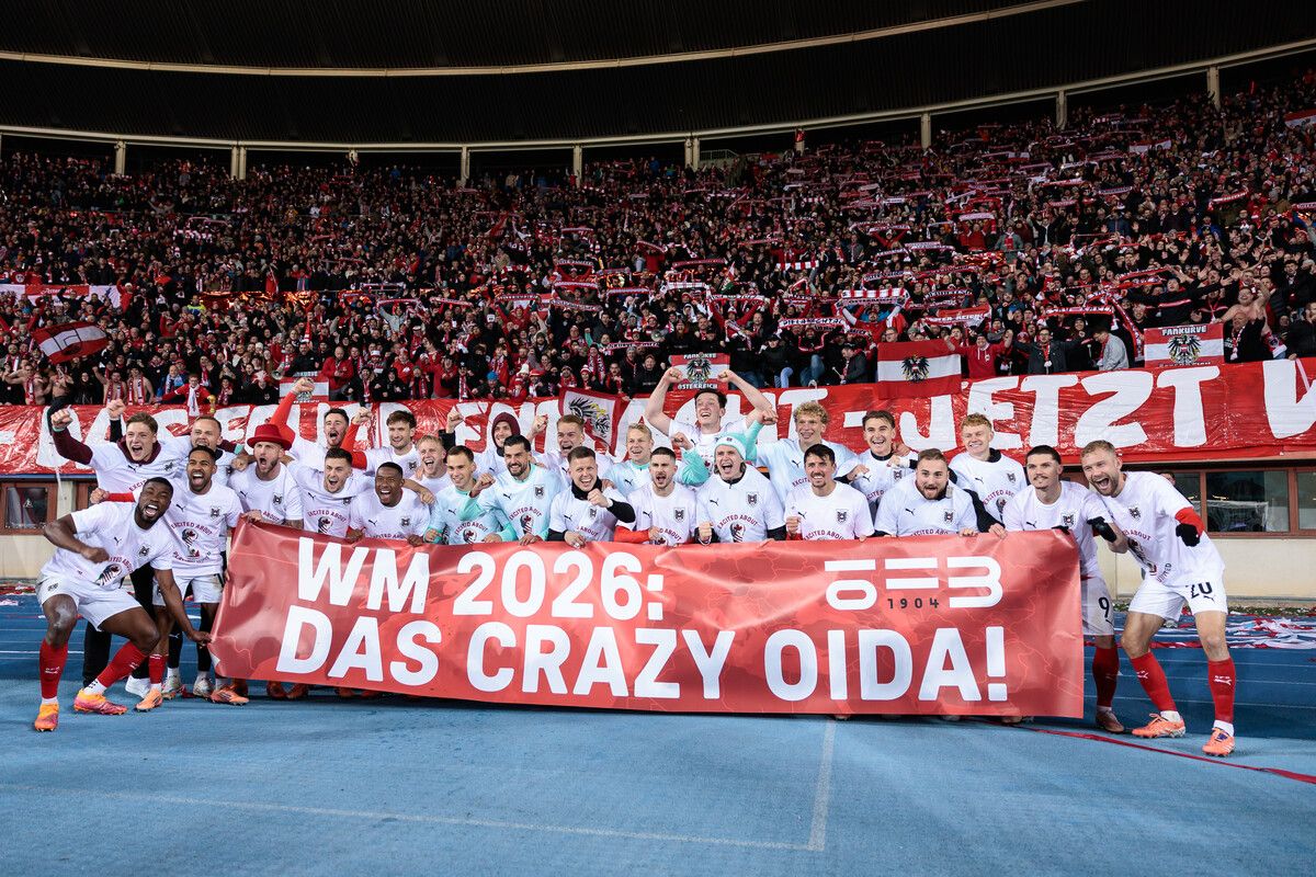 Die erstmalige Teilnahme des ÖFB-Teams seit 1998 an der Endrunde verstärkt die Vorfreude in Österreich auf die am 11. Juni beginnende Fußball-WM.⇒GEPA