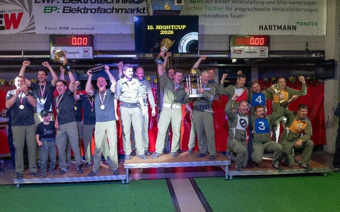 Die schnellsten Teams: „Sibratsgfäll 1“ siegte vor „Düns 1“ und „Bezau 2“.⇒em