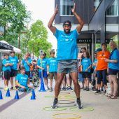 Sportstunde mit den Meeting-Stars