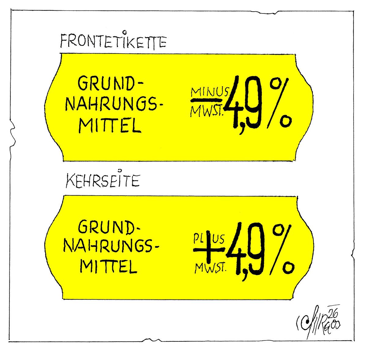 Etikettenschwindel!