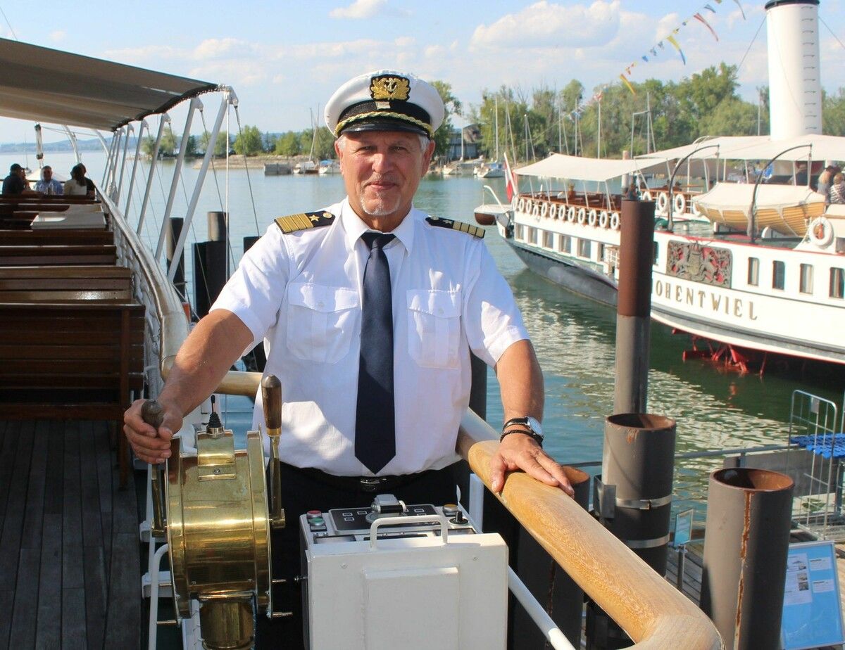 Fritz Köchle kam 1978 zur Schifffahrt, war kurzzeitig in Pension und kam mit der Österreich wieder zurück.