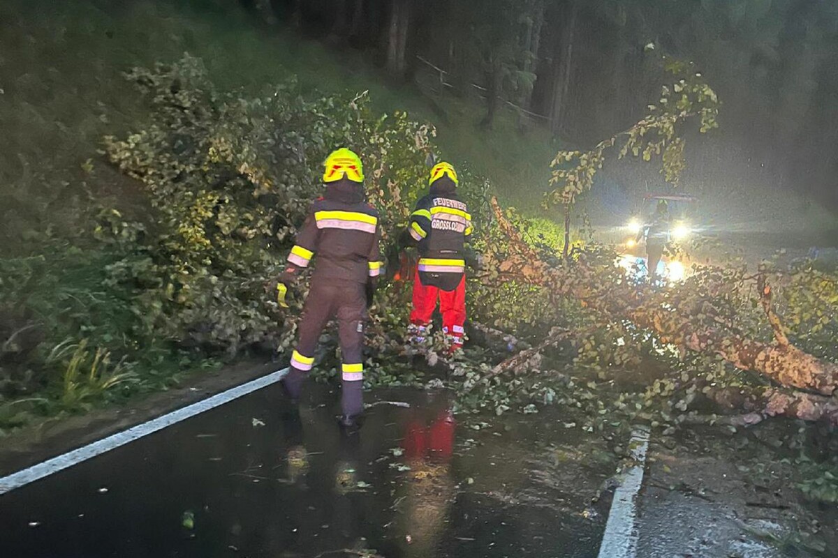 Heftige Gewitter zogen in Innerösterreich eine Spur der Verwüstung.⇒AFP