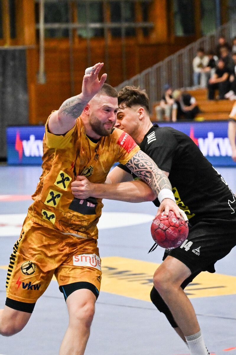 Hoffentlich ein gutes Omen: Vor vier Wochen feierte Bregenz gegen Graz mit 37:28 den höchsten Heimsieg. ⇒VN/Serra