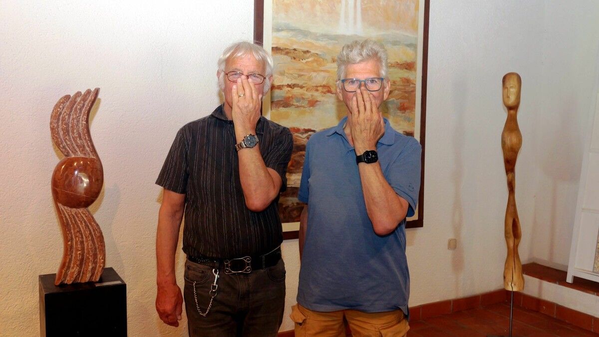 Matthias Masu Baumgartner und Stefan Kressers Ausstellung „Stein und Seele“ ist nur noch zwei Tage geöffnet. ⇒He