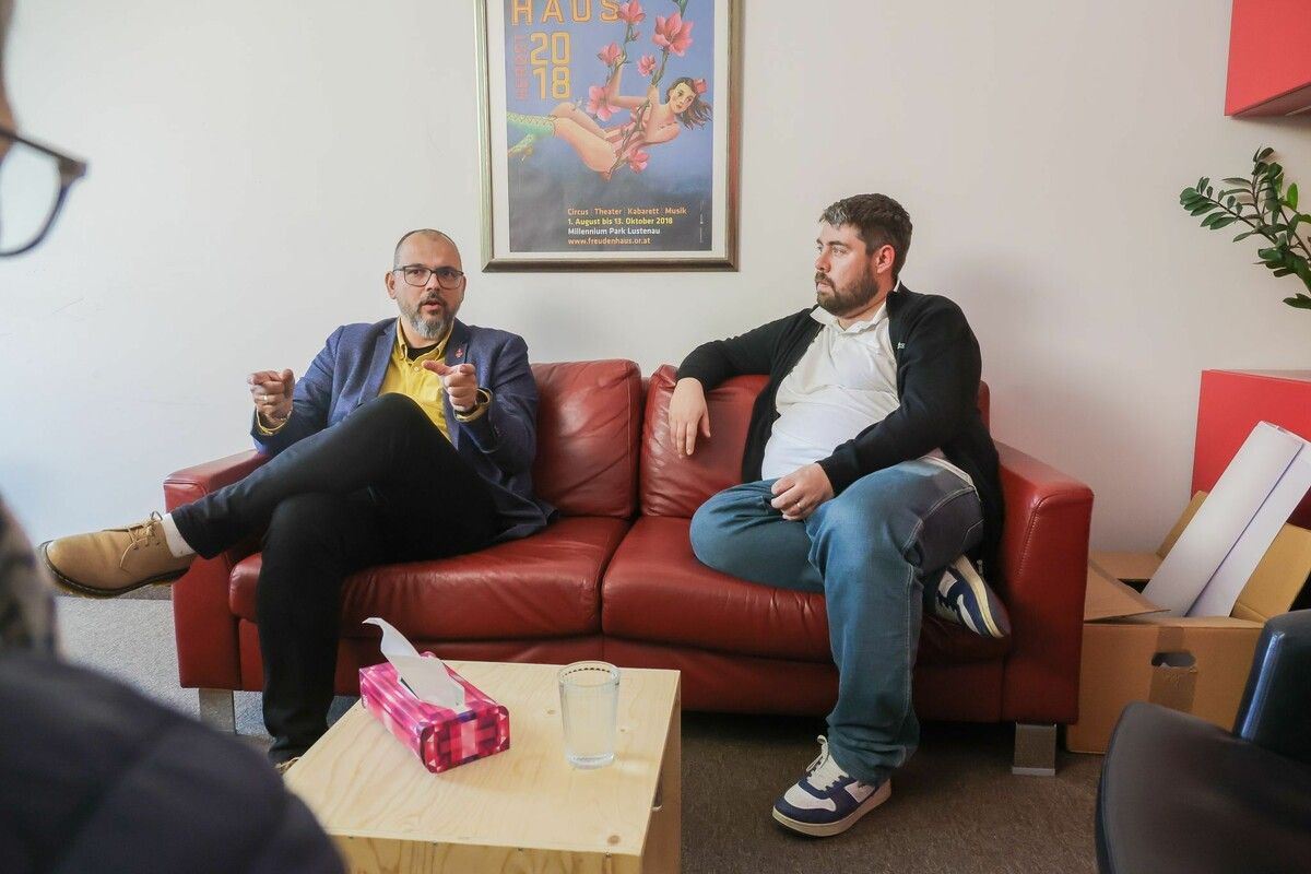 Max Krieger-Alfons (l.) und Patrick Breuss: „Gemeinsam sind wir stärker.“ ⇒VN/PS
