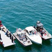 Ehepaar aus rauchendem Boot geborgen