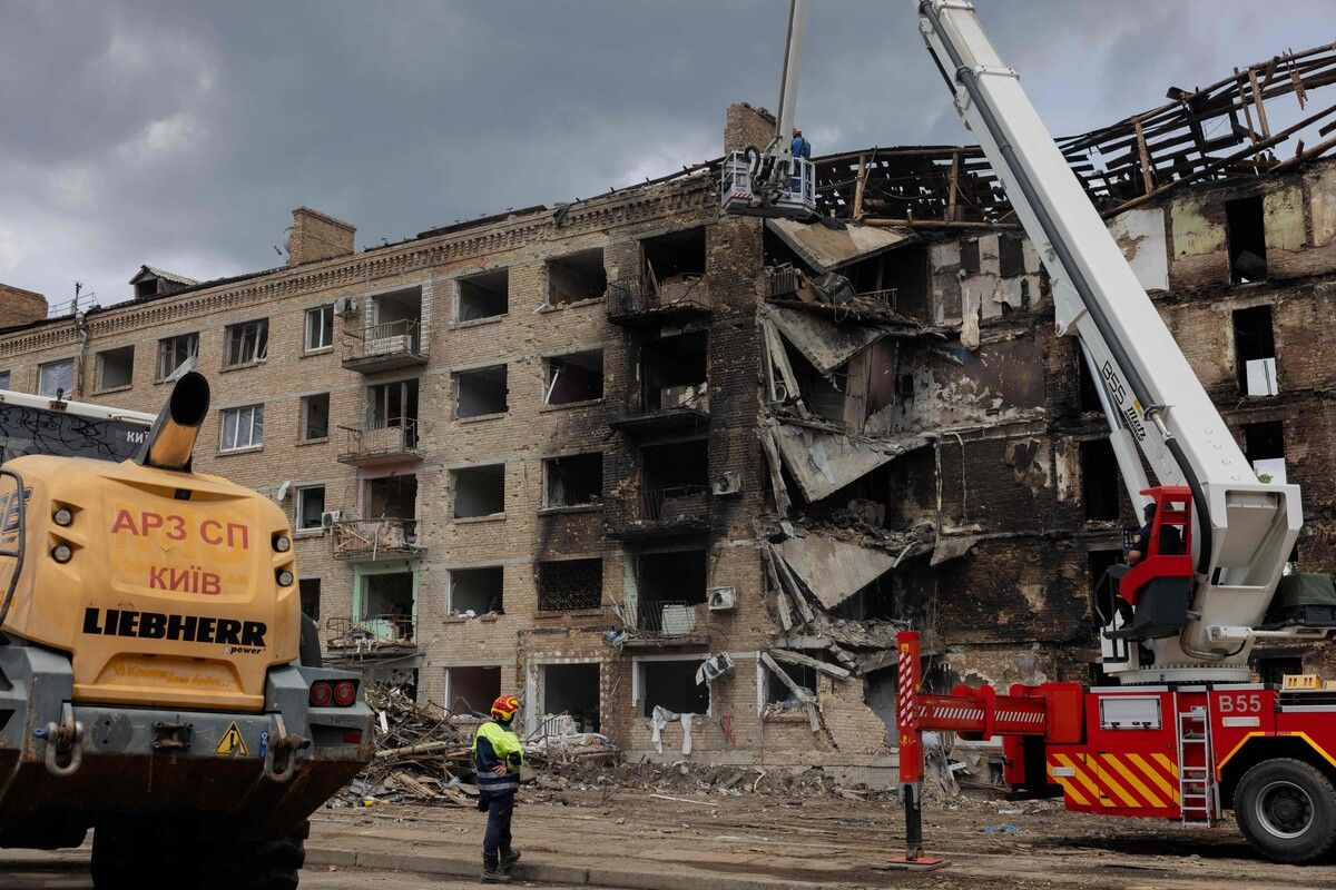 Nach massiven Angriffen auf Kiew legte Moskau mit Drohungen nach. ⇒AFP