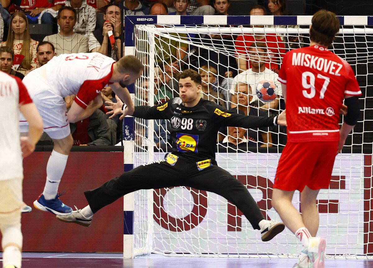 Nationalteamgoalie Constantin Möstl brachte es auf 15 Paraden und eine Quote von 38 Prozent an gehaltenen Würfen.⇒GEPA