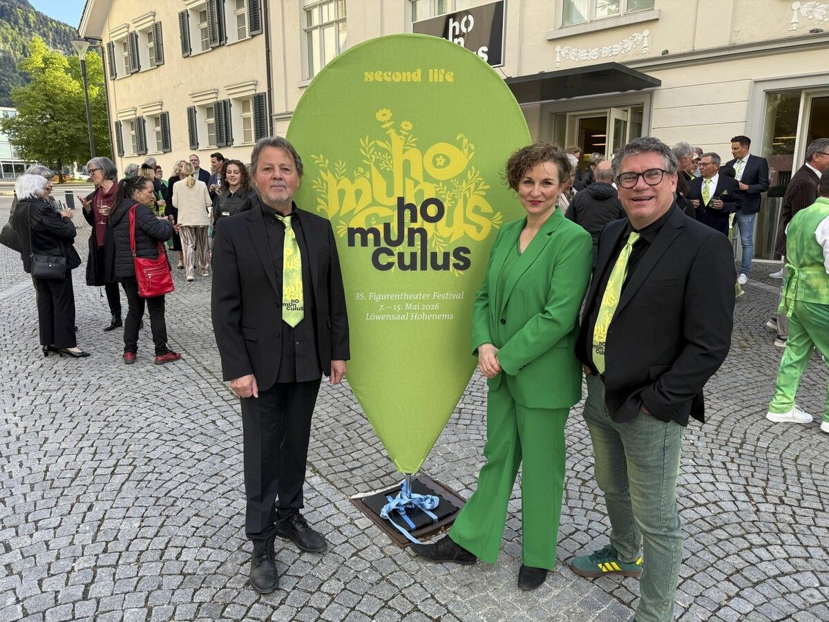 Präsident Günter Bucher, künstlerische Leiterin Susi Claus und GF Dieter Heidegger luden zum 35. Figurentheaterfestival.⇒ König