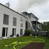 Feuer im Obergeschoss sorgte für Großeinsatz