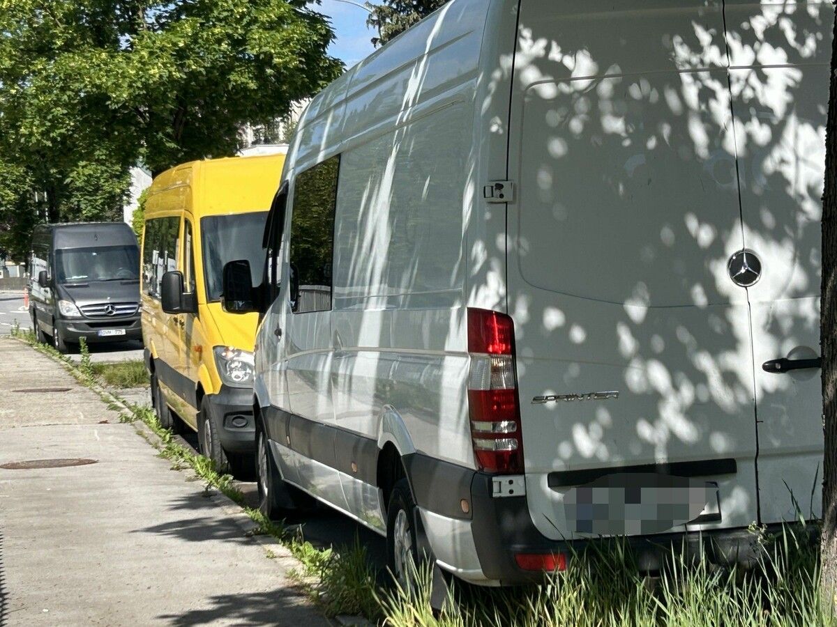 Zahlreiche Kleinbusse mit osteuropäischen Kennzeichen und verdunkelten Seitenscheiben sorgen als Dauerparker bei Anwohnern der Weidachstraße für Unmut.⇒VN/gs