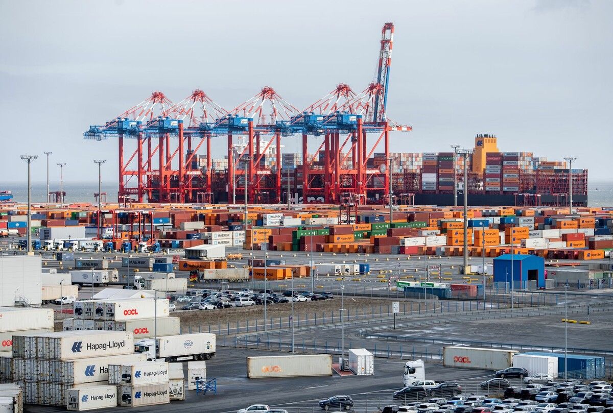 Am JadeWeserPort in Wilhelmshaven wurden die Drogen gefunden.⇒AFP