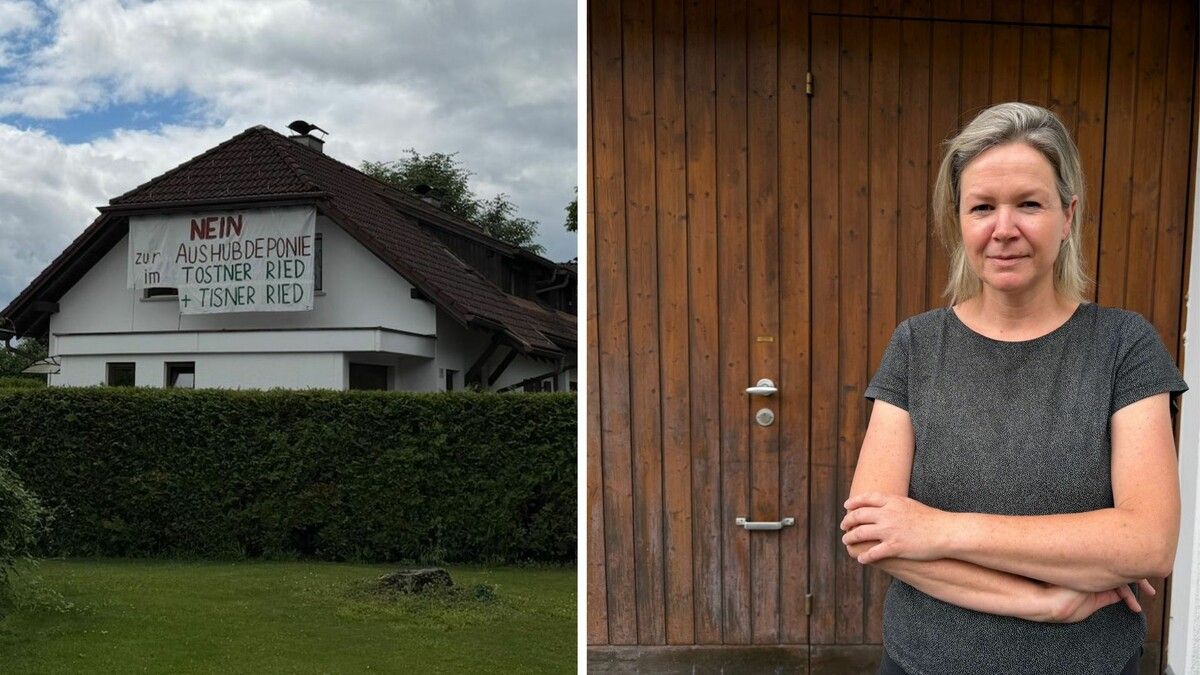 Anrainerin Verena Ulmer (48) ärgert sich über die Aushubdeponie im Tisner Ried.⇒Rausch (4)