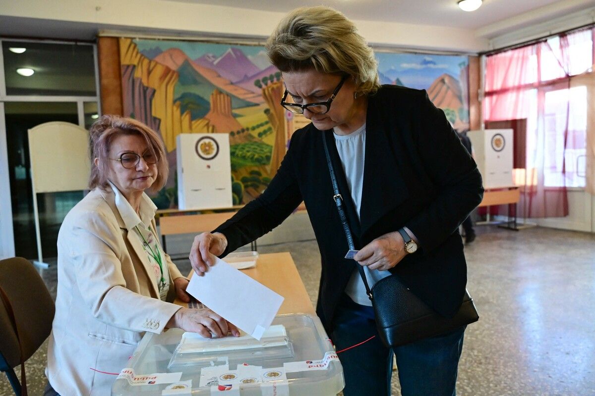 Armenien wählte gestern zwischen Ost und West.⇒AFP