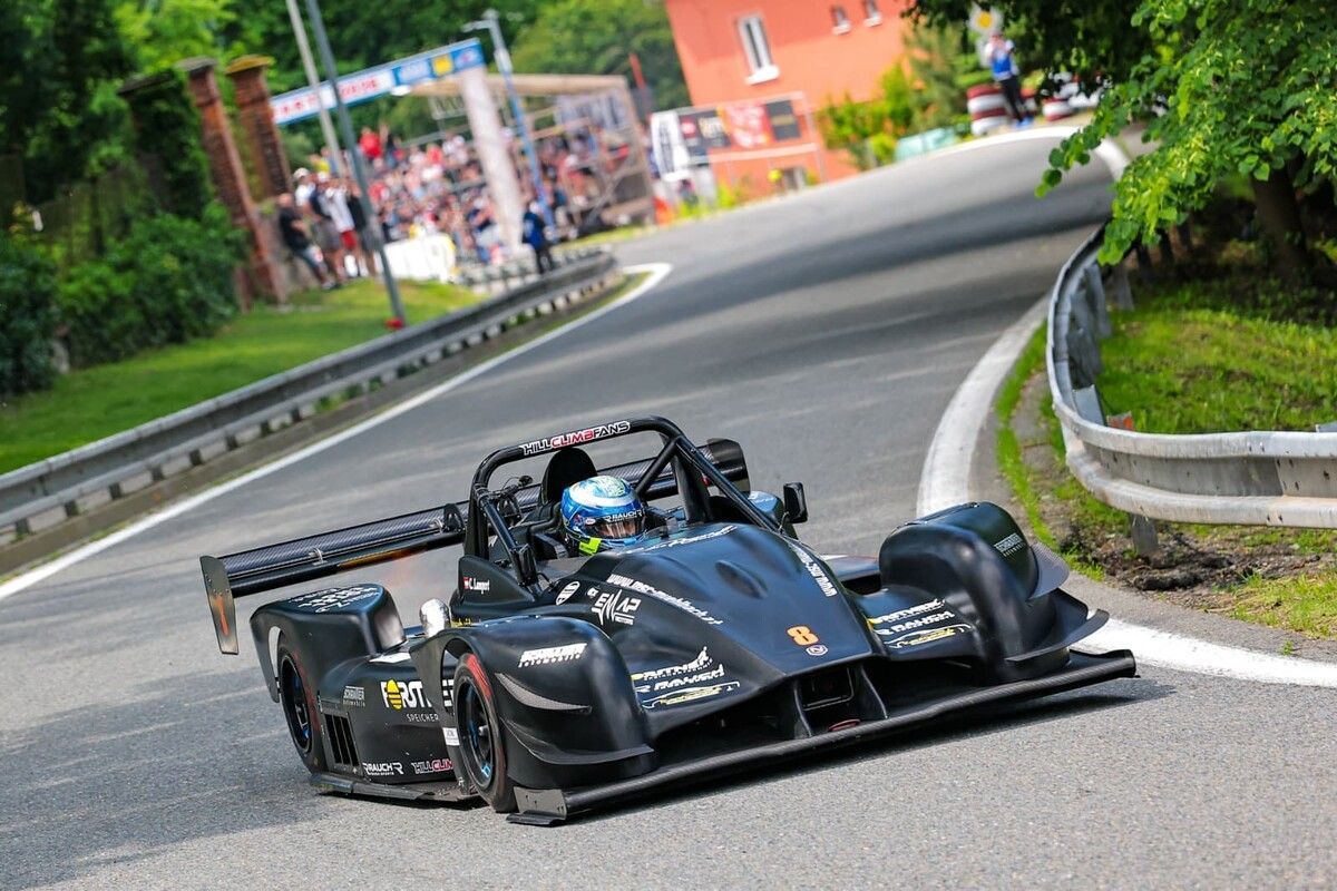 Christoph Lampert in voller Fahrt in Tschechien.⇒Noger