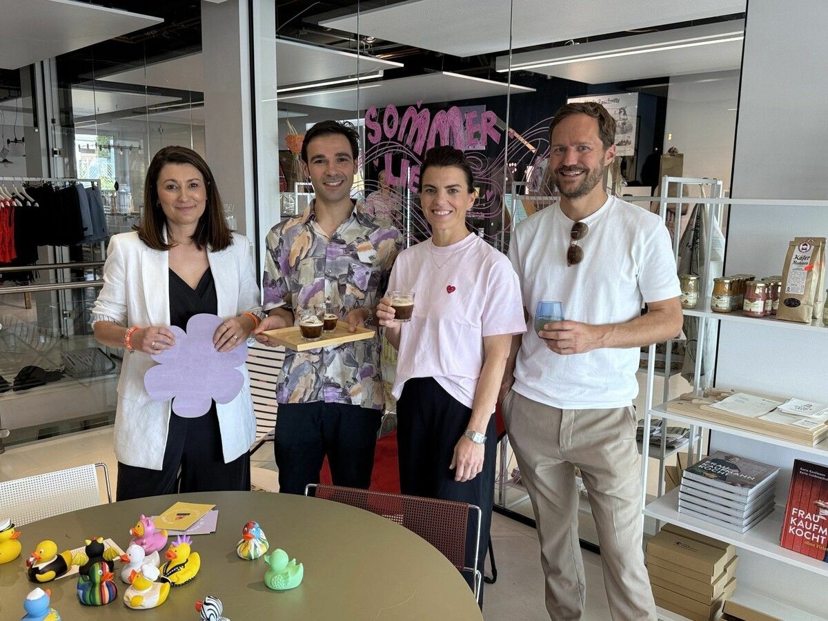 Clemens und Caroline Sagmeister (re.) mit Clarissa Steurer (Clarissakork) und Andrea Trevisan (Trevo) beim Auftakt in die neue Saison.Sigrid Juen