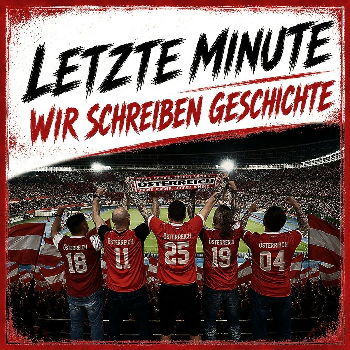 Das Cover des Musikprojekts Letzte Minute mit dem Song „Wir schreiben Geschichte“.⇒privat