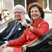 Schwedens Königspaar feiert die Liebe