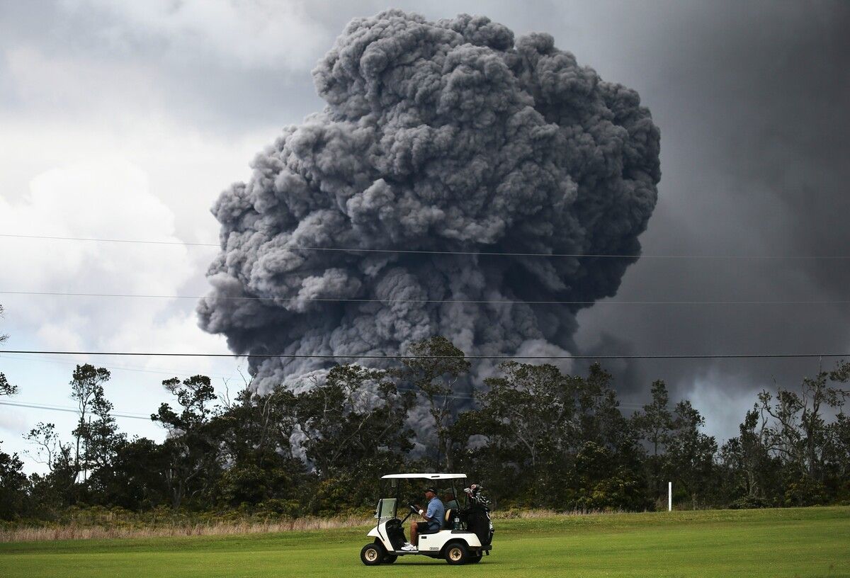 Der 1247 Meter hohe Kilauea gilt als einer der aktivsten Vulkane der Welt.⇒AFP