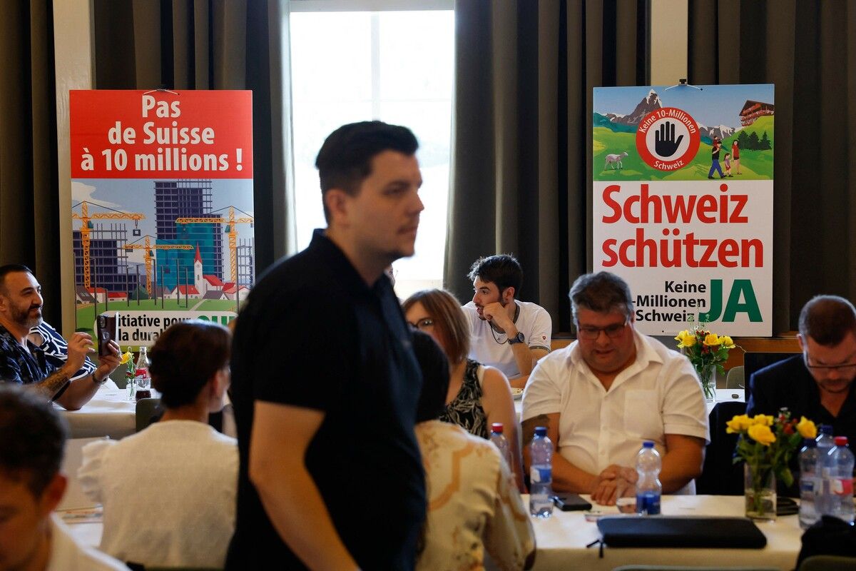Der Forderung, dass die Schweiz als einziges Land der Welt ihre Bevölkerungszahl deckelt, erteilten bei einer Volksabstimmung rund 55 Prozent eine Absage⇒AFP