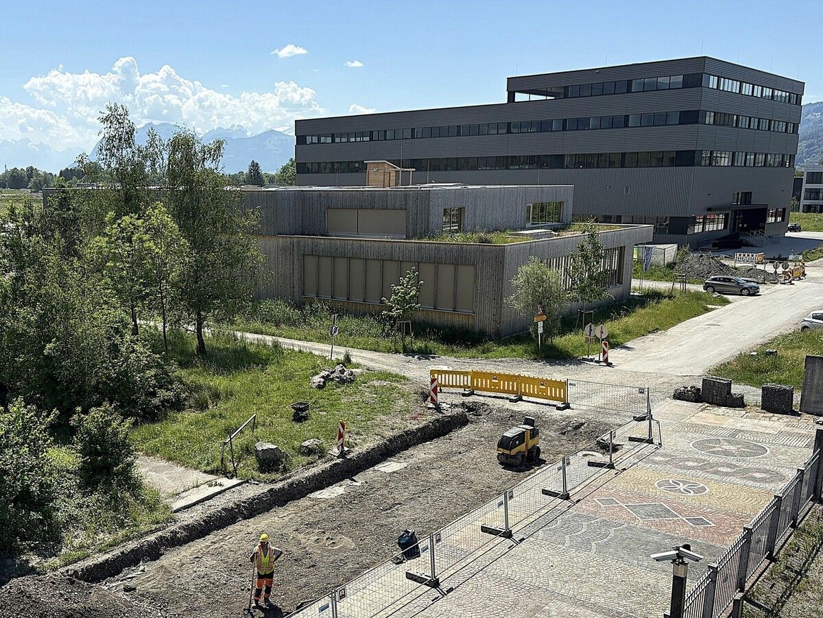 Der Glaserweg ist das Rückgrat des Betriebsgebiets Heitere. ⇒Gemeinde