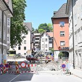 Bauarbeiten in der Feldkircher Vorstadt