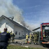 Vier Verletzte bei Brand in Lustenau