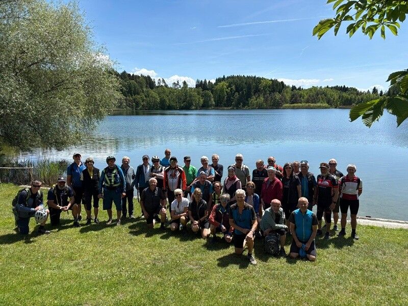 Die PVÖ-Radler Vorarlberg genossen eine abwechslungsreiche Tour durch die malerische Seenlandschaft. ⇒PVÖ Vorarlberg