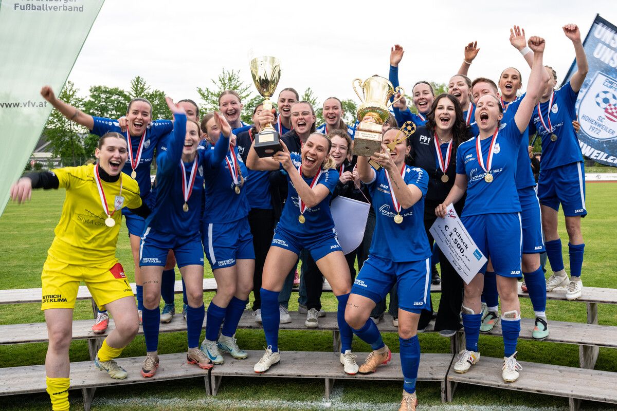 Die SPG Leiblachtal holte nach dem Cupsieg auch den Meistertitel.⇒VN/Serra