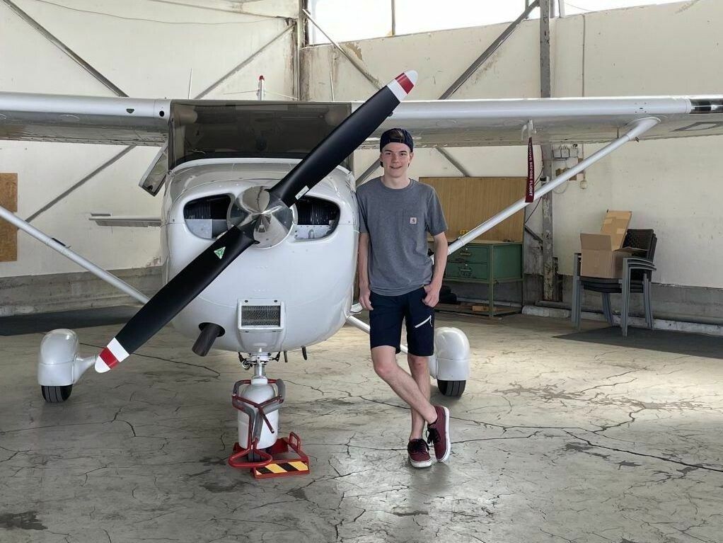 Ein Rundflug entfachte Fabian Bischofs Begeisterung fürs Fliegen. ⇒Bischof (3)
