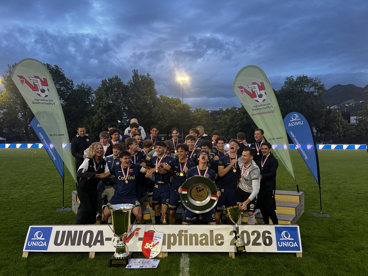 Der VfB Hohenems krönt sich im Jubiläums-Endspiel zum VFV-Cupsieger 2026. »C1