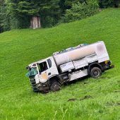 Milchwagen abgestürzt