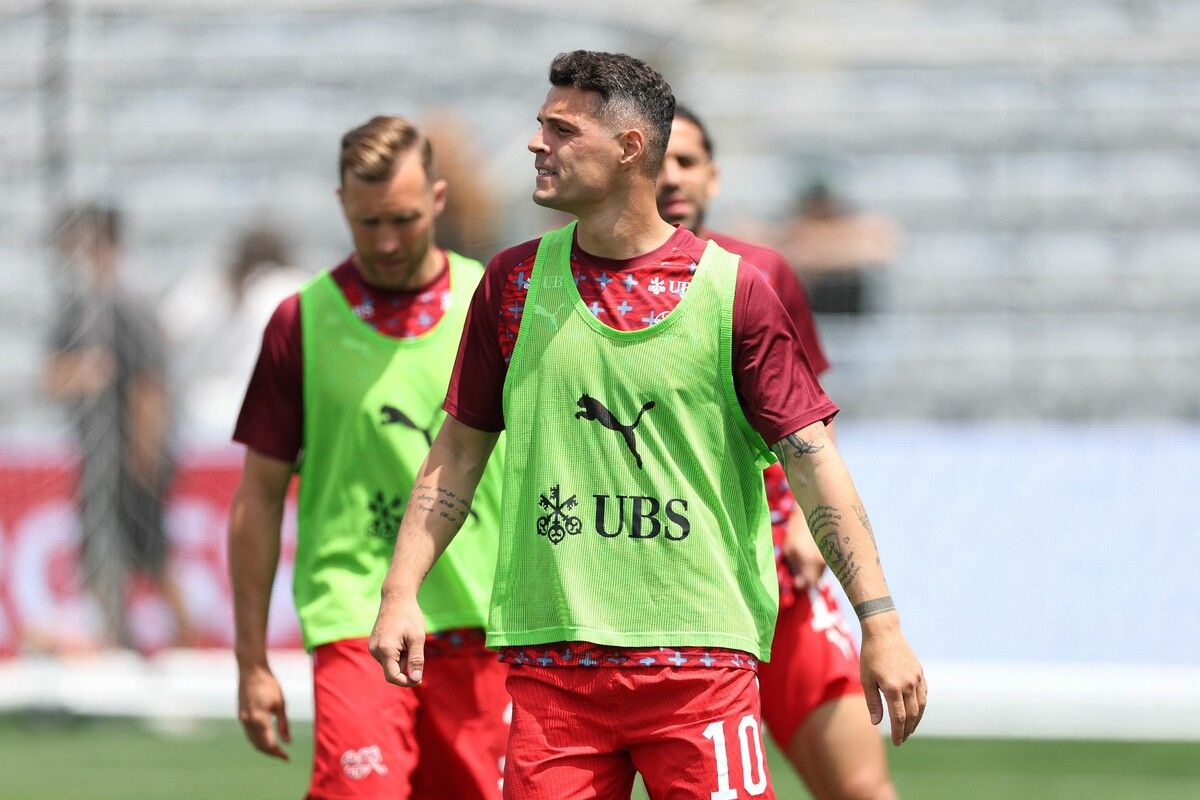 Führt das Schweizer Team an: Kapitän Granit Xhaka.⇒apa