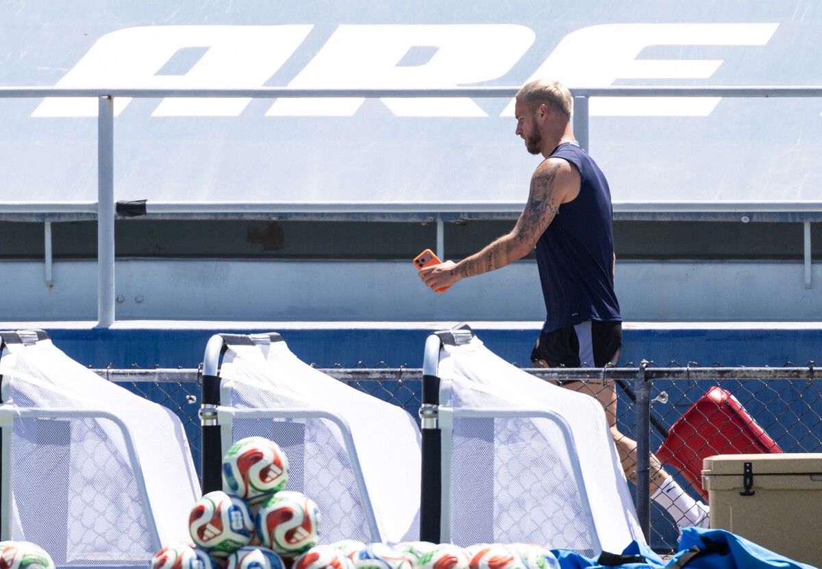 Marko Arnautovic während einer Trainingseinheit. Gestern genossen die Teamkicker ihren ersten freien Tag.⇒gepa