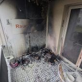 Mutige Helfer stoppten Balkonbrand