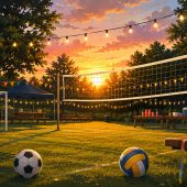 Fußball, Volleyball und Party bis spät in die Nacht