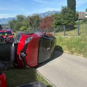 Pkw überschlug sich in Klaus
