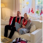 Mette-Marit verfolgt ­Norwegens WM-Spiel