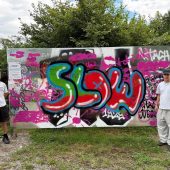 Freie Wand für junge Sprayer