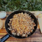 Riebelfrühstück mit Traumblick auf der Emser Hütte