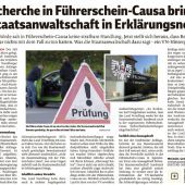 Recherche in Führerschein-Causa bringt ­Staatsanwaltschaft in Erklärungsnot