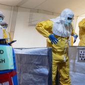 Gesundheitspersonal legt im Ebola-Gebiet im Kongo Arbeit nieder