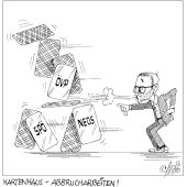 Kartenhaus-Abbrucharbeiten!