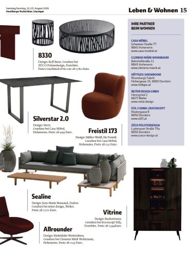 Ausgabe 22.08.2026, Seite 15