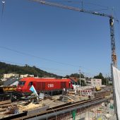 Neue Bahnhaltestelle in Feldkirch-Tosters nimmt Gestalt an