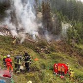 Großeinsatz der Feuerwehr auf Alpe
